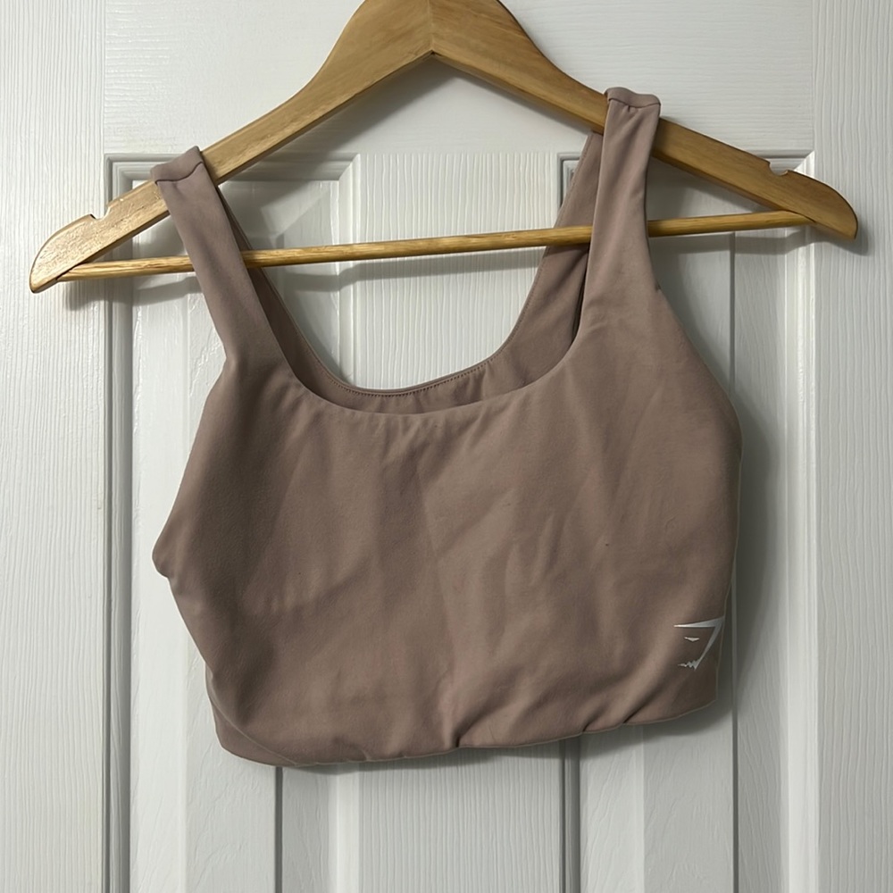 Gymshark mauve pink crop top size small